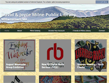 Tablet Screenshot of milnelibrary.org